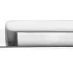 20945B - Osaka Cabinet Pull with Backplate - CTC96mm - Brushed Chrome