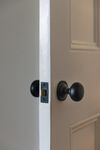 0203 - Cambridge Knob - Round Rose - Matt Black - Passage