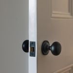 0203 - Cambridge Knob - Round Rose - Matt Black - Passage