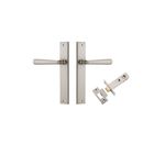 14872KPASS60 - Copenhagen Lever - Rectangular Backplate Passage Kit - Satin Nickel - Passage