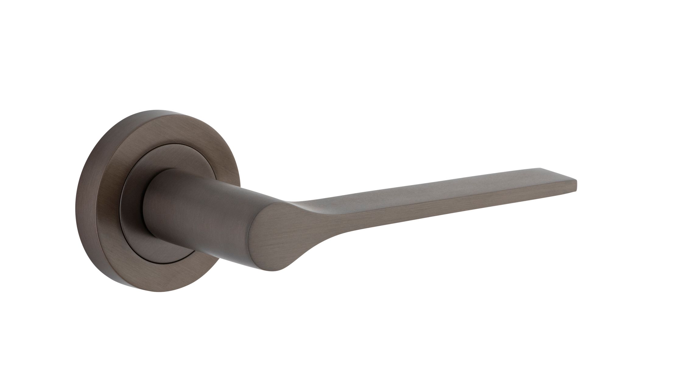 0361 - Como Lever - Round Rose - Signature Brass - Passage