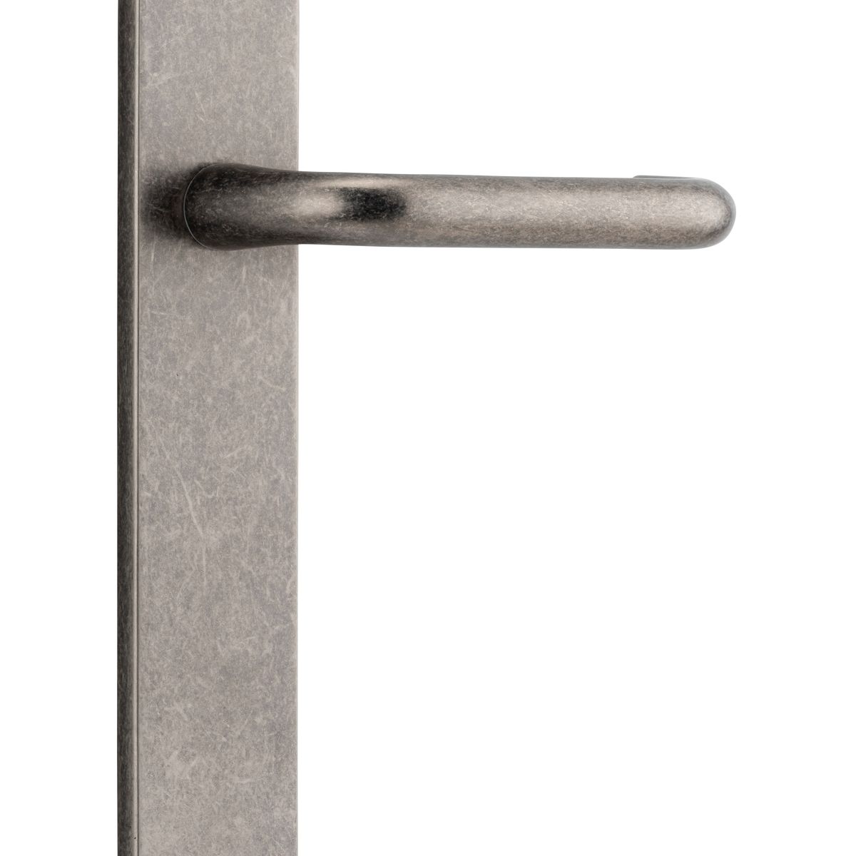 13846 - Oslo Lever - Oval Backplate - Distressed Nickel - Passage