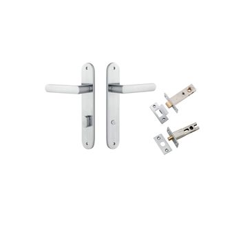 Osaka Lever - Oval Backplate Privacy Kit with Privacy Turn