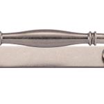 21067B - Sarlat Cabinet Pull with Backplate - CTC128mm - Distressed Nickel