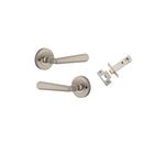 20809KIBPRIV60 - Copenhagen Lever - Round Rose (Inbuilt Privacy) - Satin Nickel - Privacy