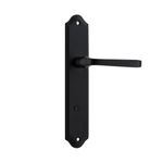 12720P85 - Annecy Lever - Shouldered Backplate - Matt Black - Privacy