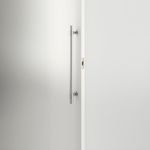 21856 - Roller Latch with Face Plate and Striker - Brushed Chrome