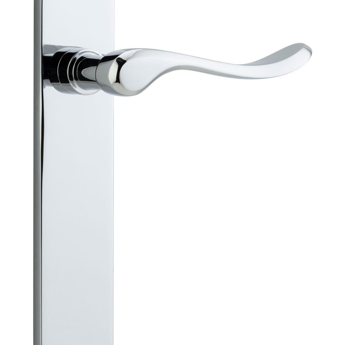 11924 - Stirling Lever - Oval Backplate - Polished Chrome - Passage