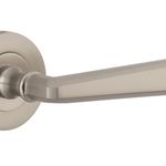 20809KIBPRIV60 - Copenhagen Lever - Round Rose (Inbuilt Privacy) - Satin Nickel - Privacy