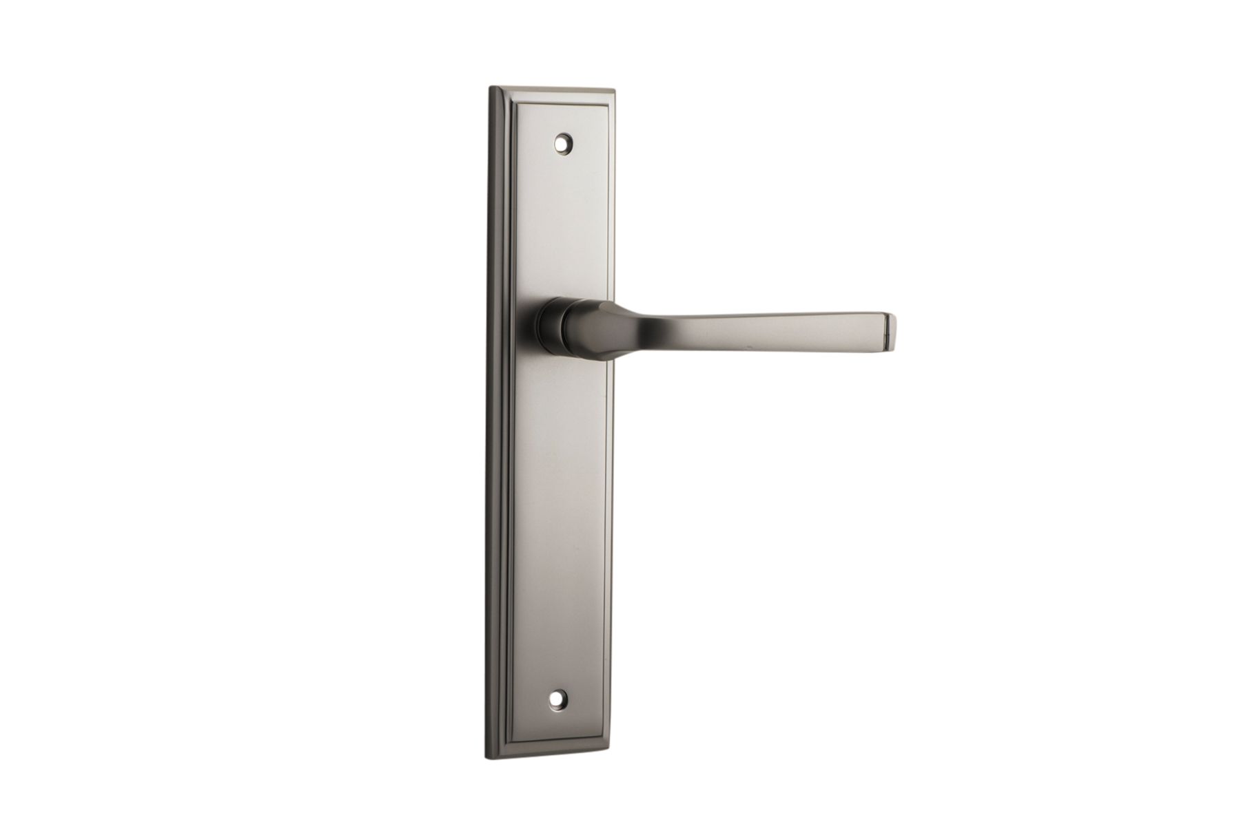 14744 - Annecy Lever - Stepped Backplate - Satin Nickel - Passage