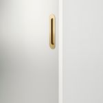 24160 - Puerto Flush Pull - Brushed Gold PVD - Passage