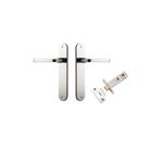 14232KPASS60 - Annecy Lever - Oval Backplate Passage Kit - Polished Nickel - Passage