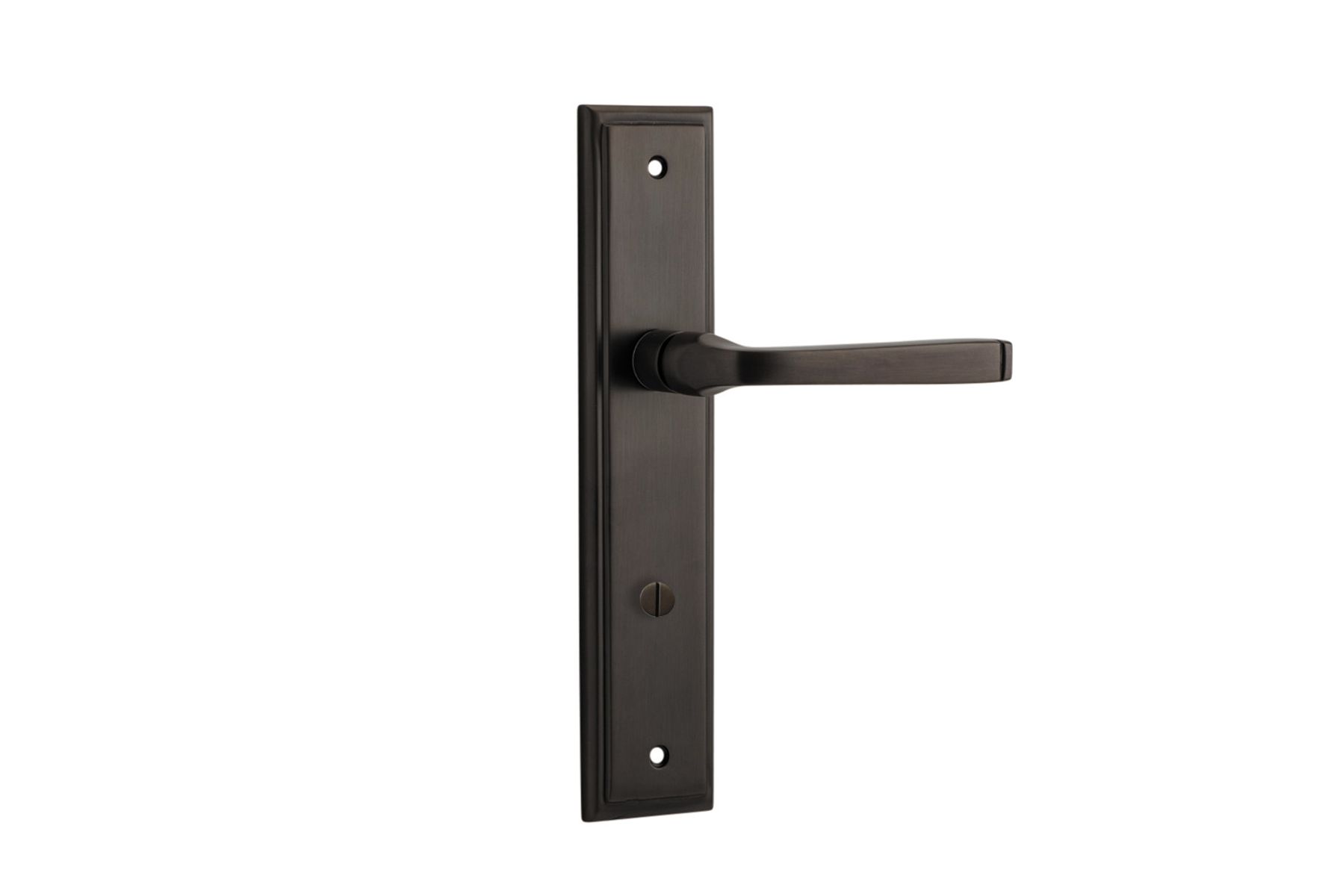 10744P85 - Annecy Lever - Stepped Backplate - Signature Brass - Privacy