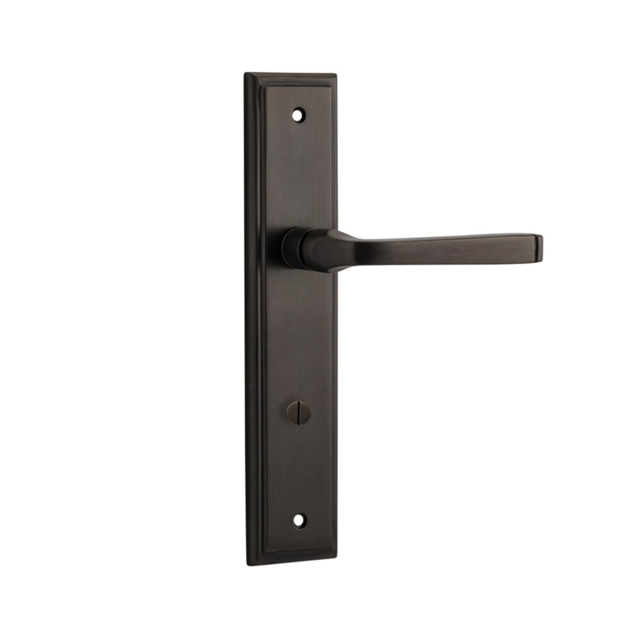 10744P85 - Annecy Lever - Stepped Backplate - Signature Brass - Privacy
