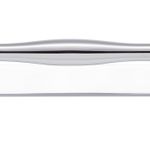 21074B - Sarlat Cabinet Pull with Backplate - CTC160mm - Polished Chrome