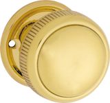 Large Milled Edged Mortice Knob - Round Rose
