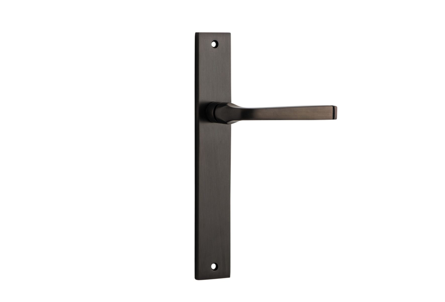 10708 - Annecy Lever - Rectangular Backplate - Signature Brass - Passage