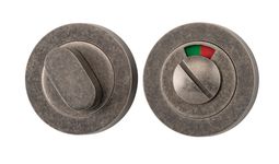20077 - Privacy Turn With Indicator - Round - Distressed Nickel