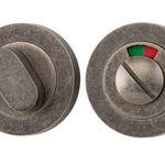 20077 - Privacy Turn With Indicator - Round - Distressed Nickel