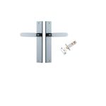 11748KPASS60 - Bronte Lever - Rectangular Backplate Passage Kit - Polished Chrome - Passage