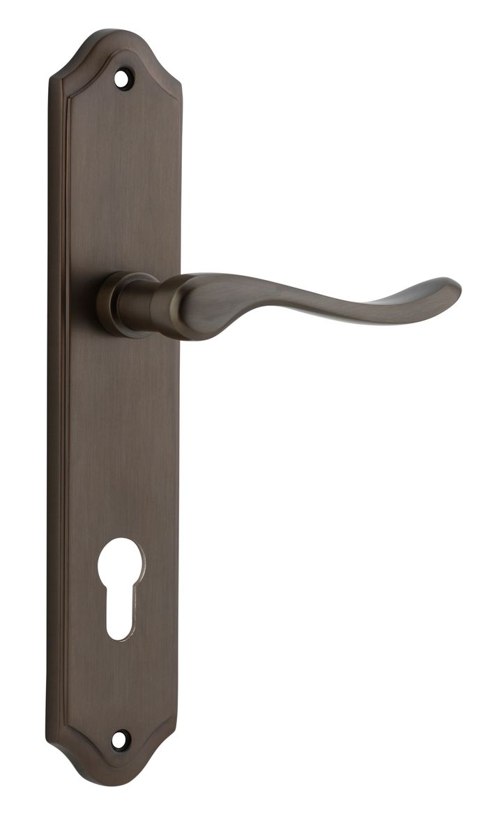10922E85 - Stirling Lever - Shouldered Backplate - Signature Brass - Entrance