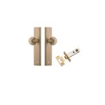15342KPASS60 - Guildford Knob - Stepped Backplate Passage Kit - Brushed Brass - Passage
