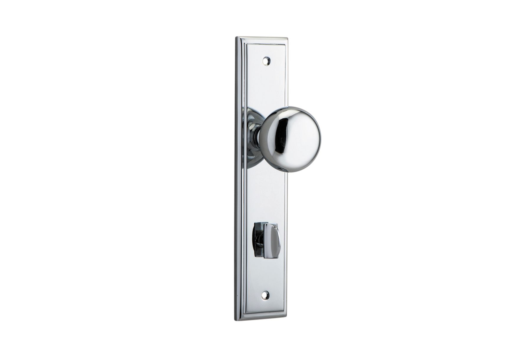 11840P85 - Cambridge Knob - Stepped Backplate - Polished Chrome - Privacy