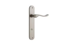 14924P85 - Stirling Lever - Oval Backplate - Satin Nickel - Privacy