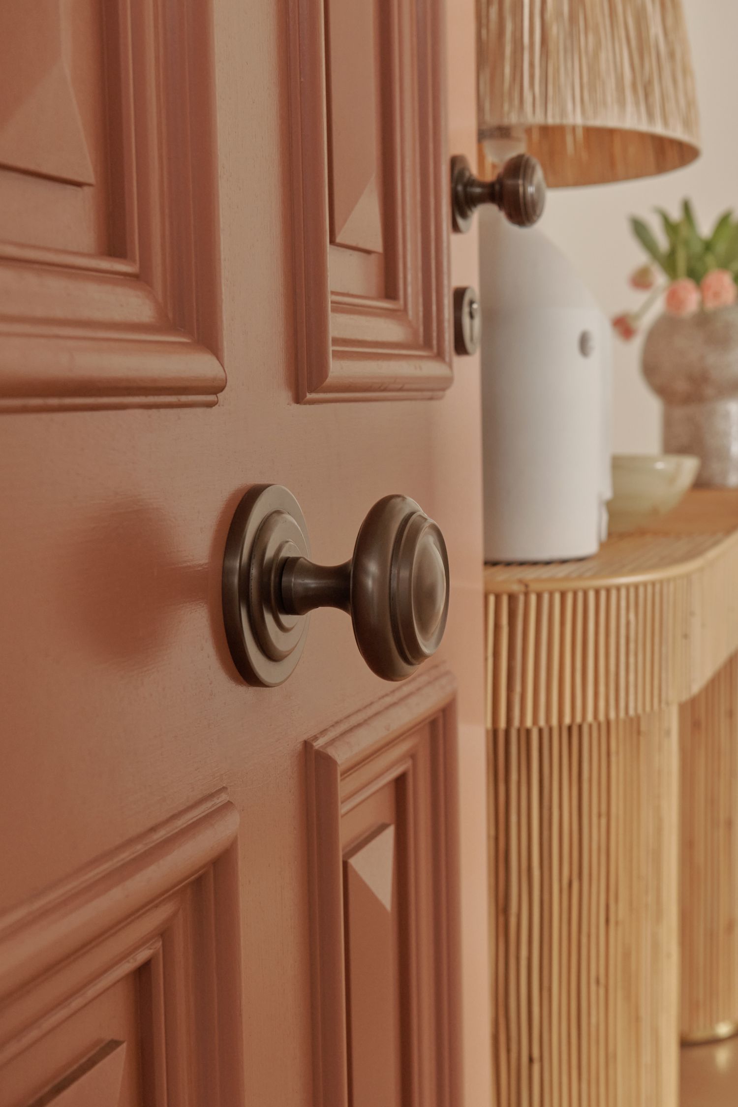 4502 - Sarlat Centre Door Knob - Brushed Brass