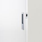 21415 - Rectangular Sliding Door Pull Passage Kit - Brushed Chrome - Passage