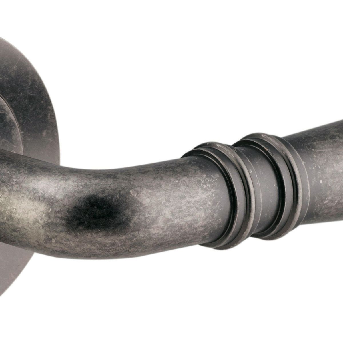 9207 - Sarlat Lever - Round Rose - Distressed Nickel - Passage