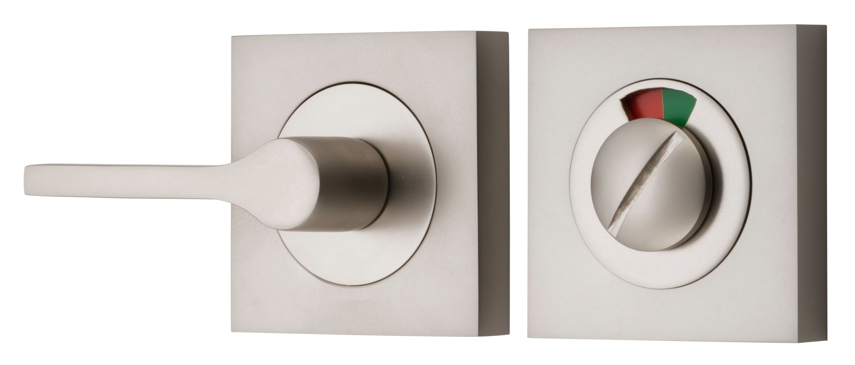 21726 - Accessibility Privacy Turn with Indicator - Square - Satin Nickel
