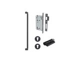 0473KENTR60KK - Brunswick Pull Handle - 600mm Entrance Kit with Separate High Security Lock - Matt Black - Entrance