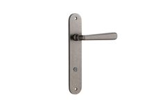 13876P85 - Copenhagen Lever - Oval Backplate - Distressed Nickel - Privacy