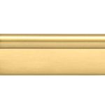 17152B - Helsinki Cabinet Pull with Backplate- CTC128mm - Brushed Gold PVD