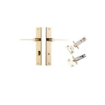 Como Lever - Rectangular Backplate Privacy Kit