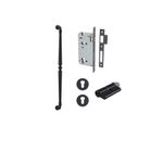 20053KENTR60KK - Sarlat Pull Handle - 600mm Entrance Kit with Separate High Security Lock - Matt Black - Entrance