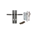 10752KENTR60KT - Brunswick Lever - Rectangular Backplate Entrance Kit with High Security Lock - Signature Brass - Entrance