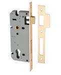 17162 - 85mm Euro Mortice Locks - 45mm Backset - Brushed Gold PVD