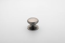 0572 - Sarlat Cupboard Knob - P27xD32mm - Distressed Nickel