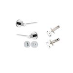 0364KPRIV60 - Como Lever - Round Rose Privacy Kit - Polished Chrome - Privacy