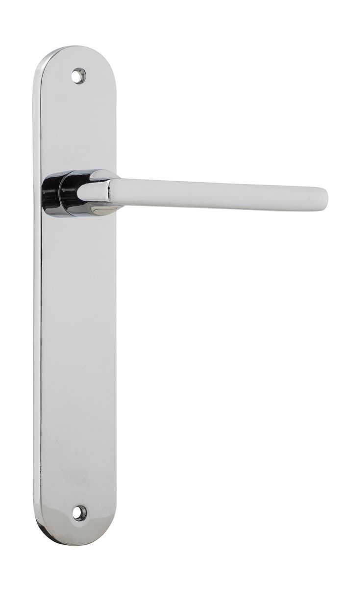 11726 - Baltimore Lever - Oval Backplate - Polished Chrome - Passage