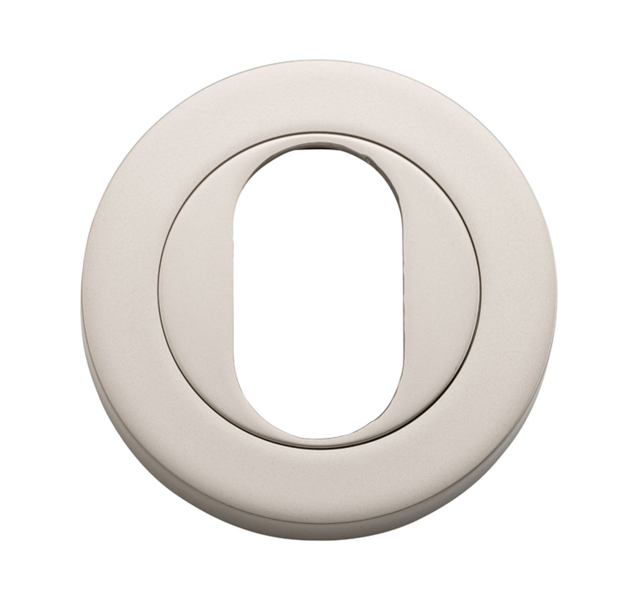 20069 - Oval Escutcheon -  Round - Satin Nickel