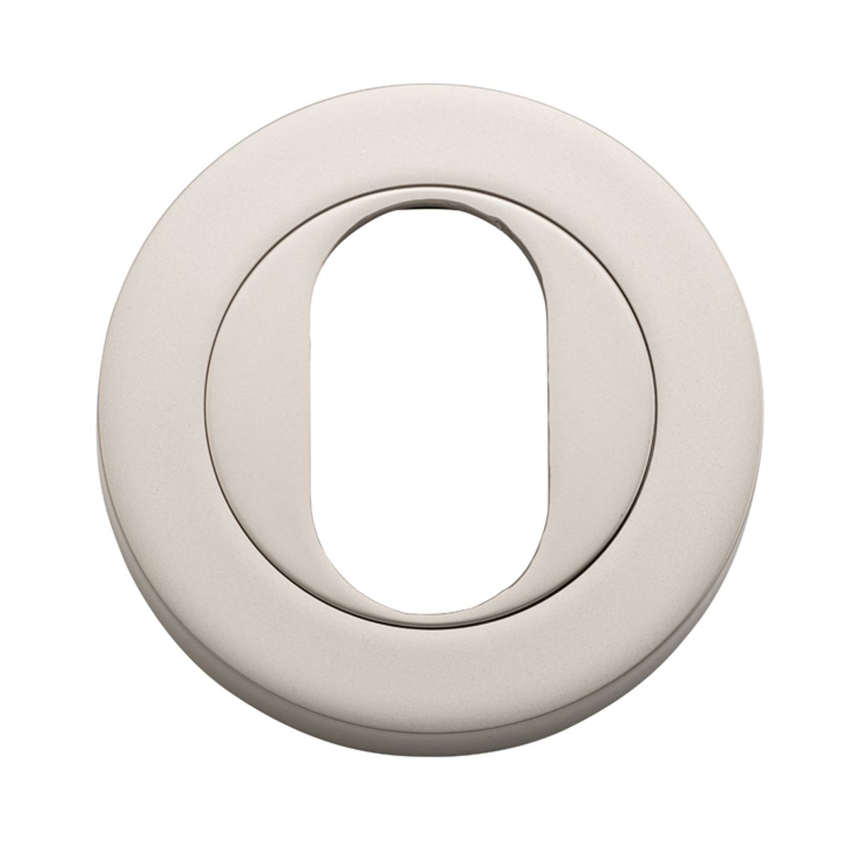 20069 - Oval Escutcheon -  Round - Satin Nickel