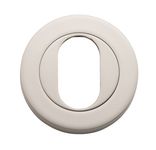20069 - Oval Escutcheon -  Round - Satin Nickel
