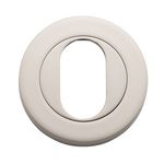 20069 - Oval Escutcheon -  Round - Satin Nickel