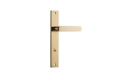 10248 - Bronte Lever - Rectangular Backplate - Polished Brass - Passage