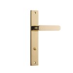 10248 - Bronte Lever - Rectangular Backplate - Polished Brass - Passage