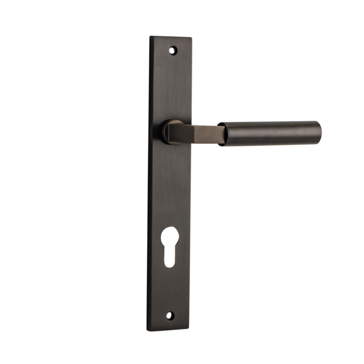 10750E85 - Berlin Lever - Rectangular Backplate - Signature Brass - Entrance