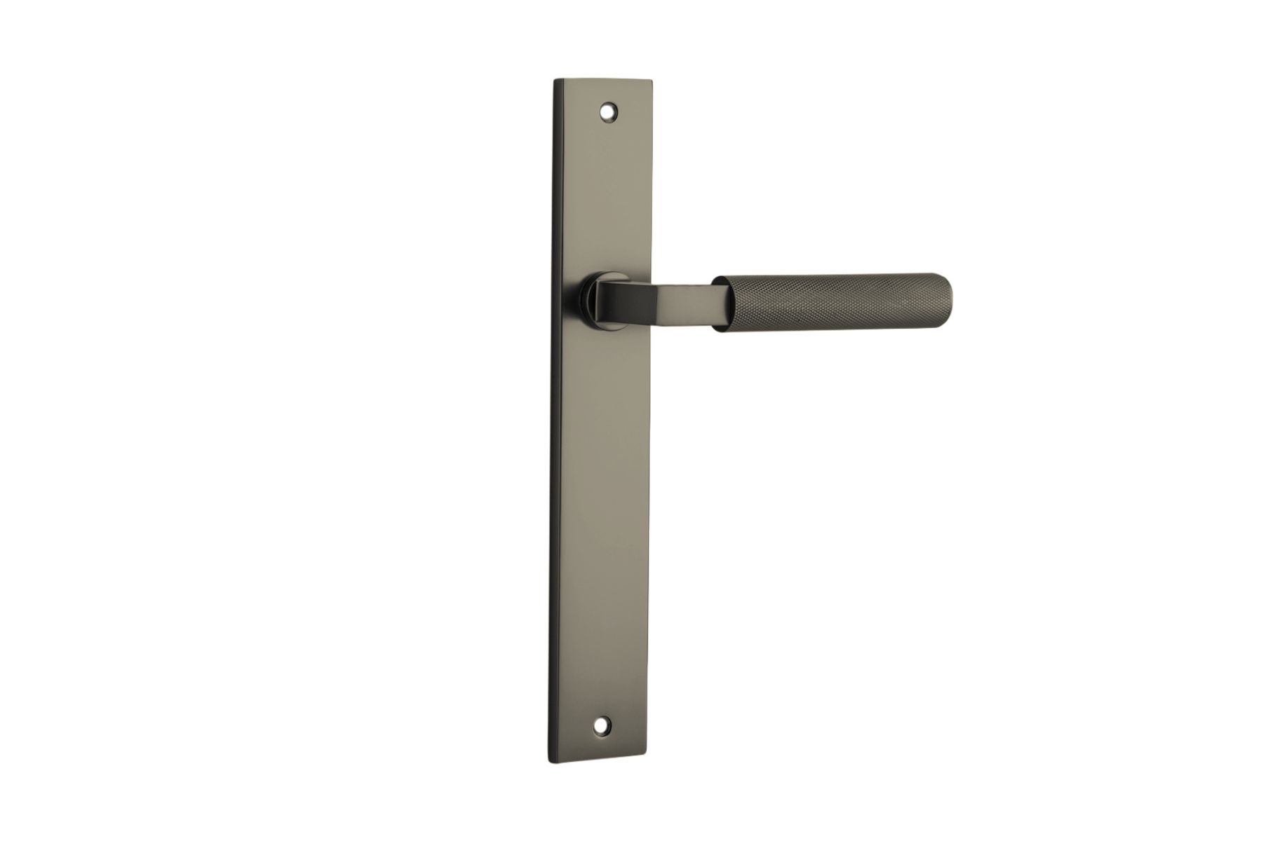 16852 - Brunswick Lever - Rectangular Backplate - Graphite PVD - Passage